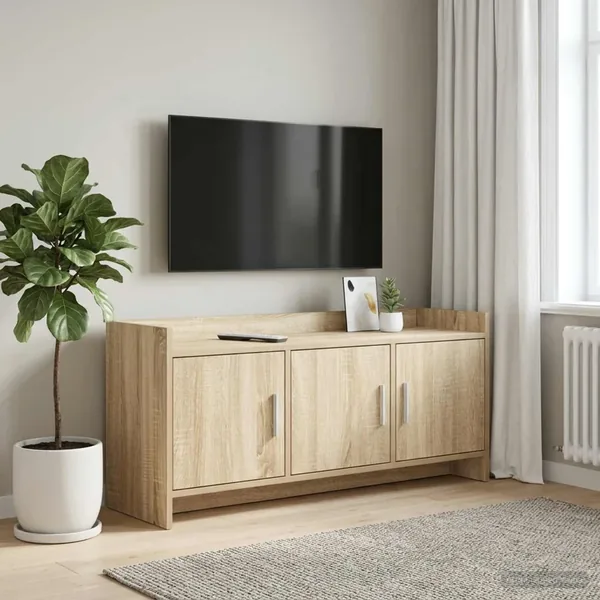 Meuble TV 102 x 33 x 47 cm Chêne Sonoma Bois d'ingénierie