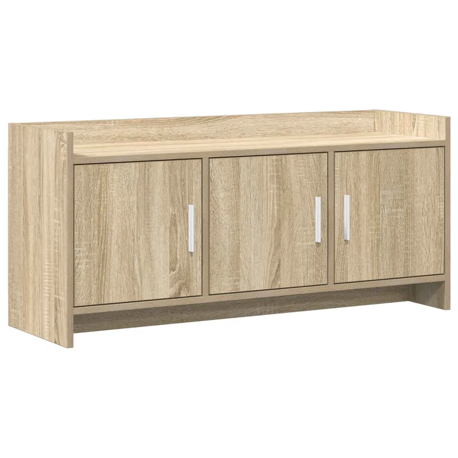 Meuble TV 102 x 33 x 47 cm Chêne Sonoma Bois d'ingénierie - 2