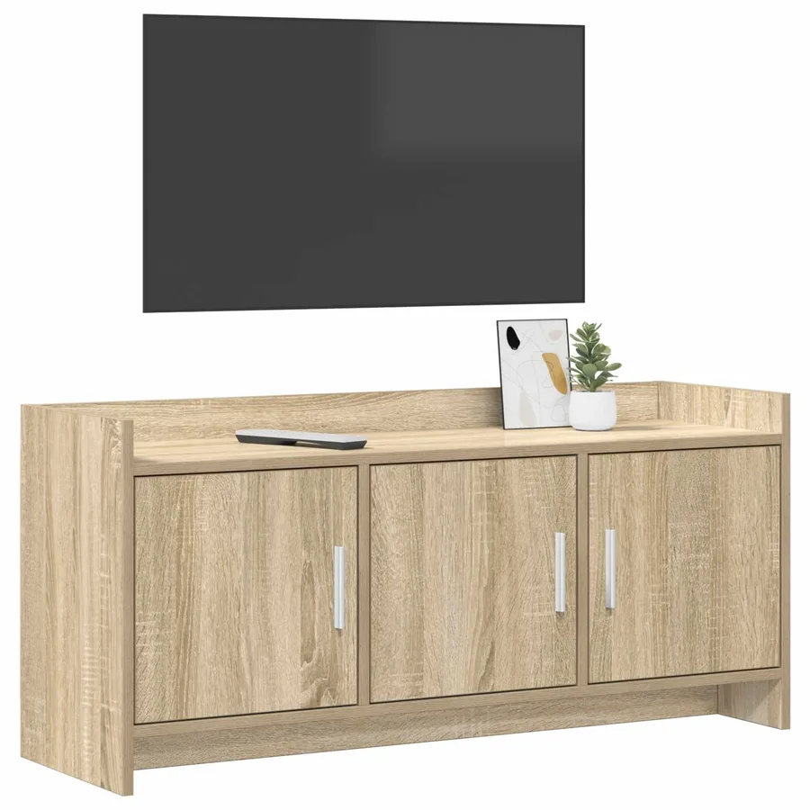 Meuble TV 102 x 33 x 47 cm Chêne Sonoma Bois d'ingénierie - 3