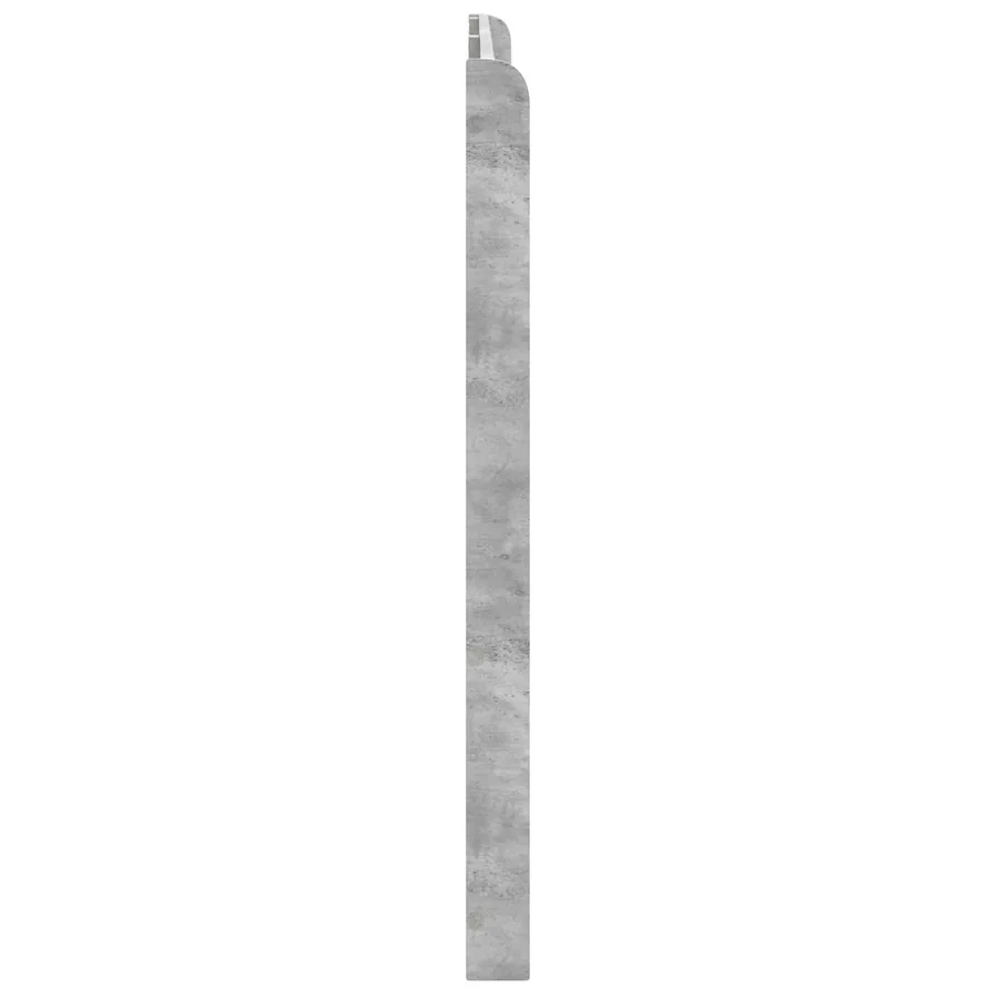 Tête de lit Gris béton Bois d'ingénierie - 5