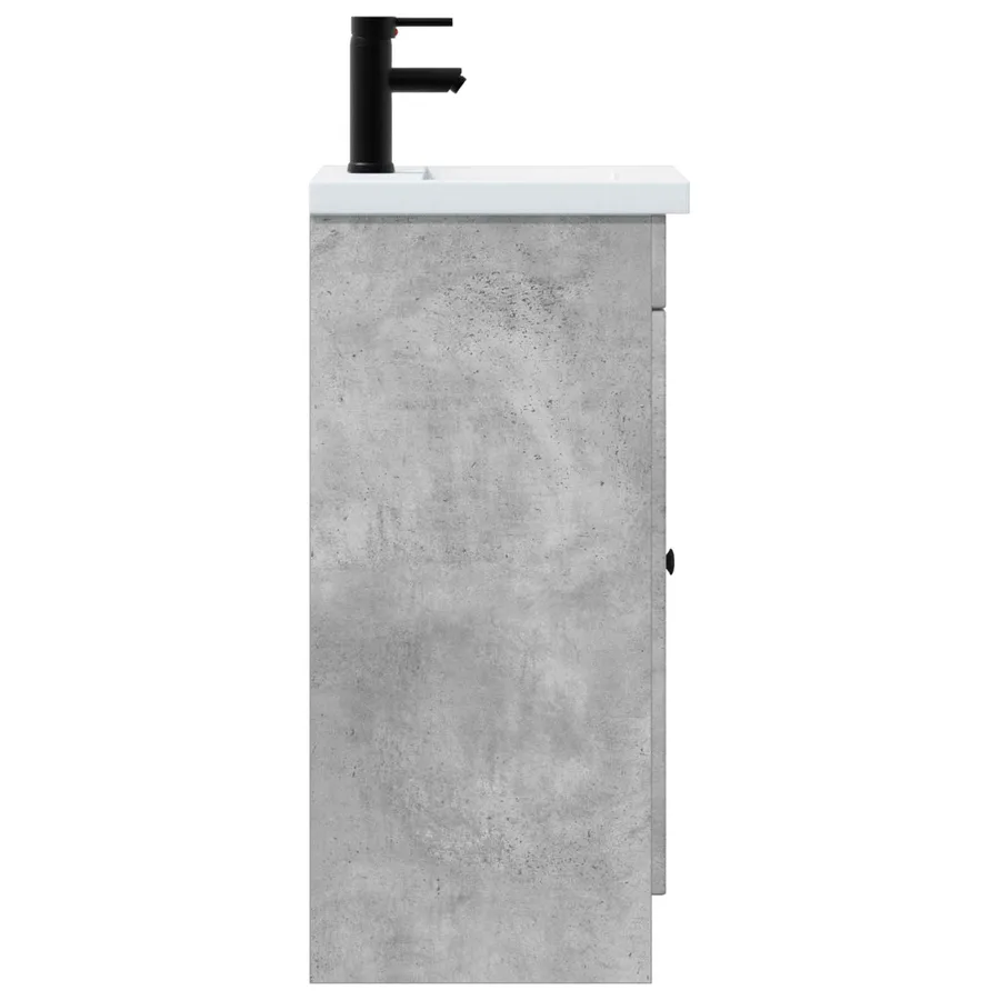 Meuble de salle de bain avec évier Gris béton 42 x 40 x 84,5 cm - 5