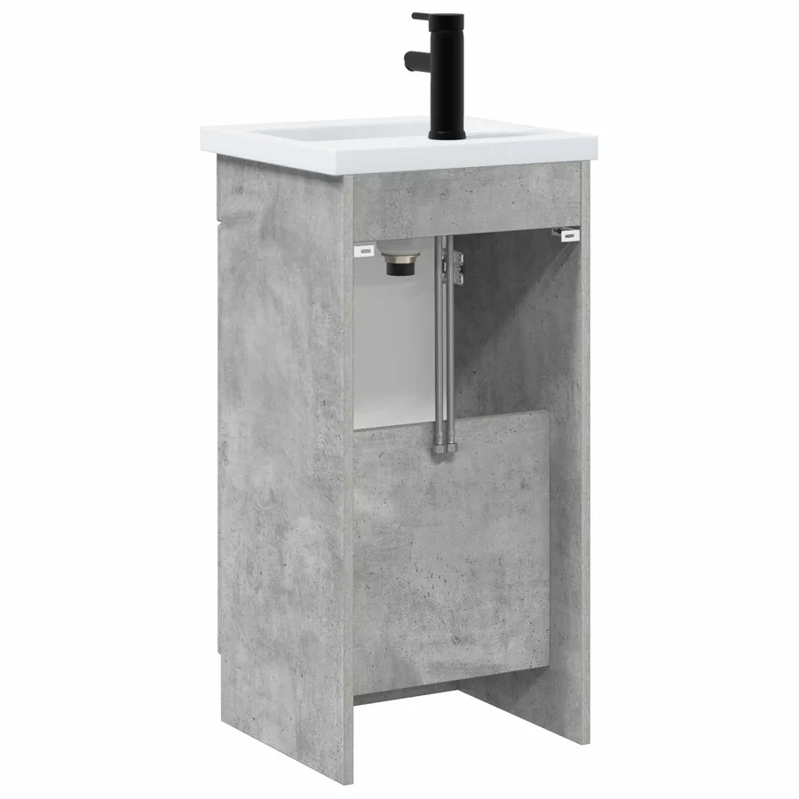 Meuble de salle de bain avec évier Gris béton 42 x 40 x 84,5 cm - 6