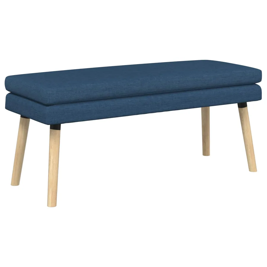 Banc à double couche Bleu 110 x 40 x 47 cm Tissu - 2