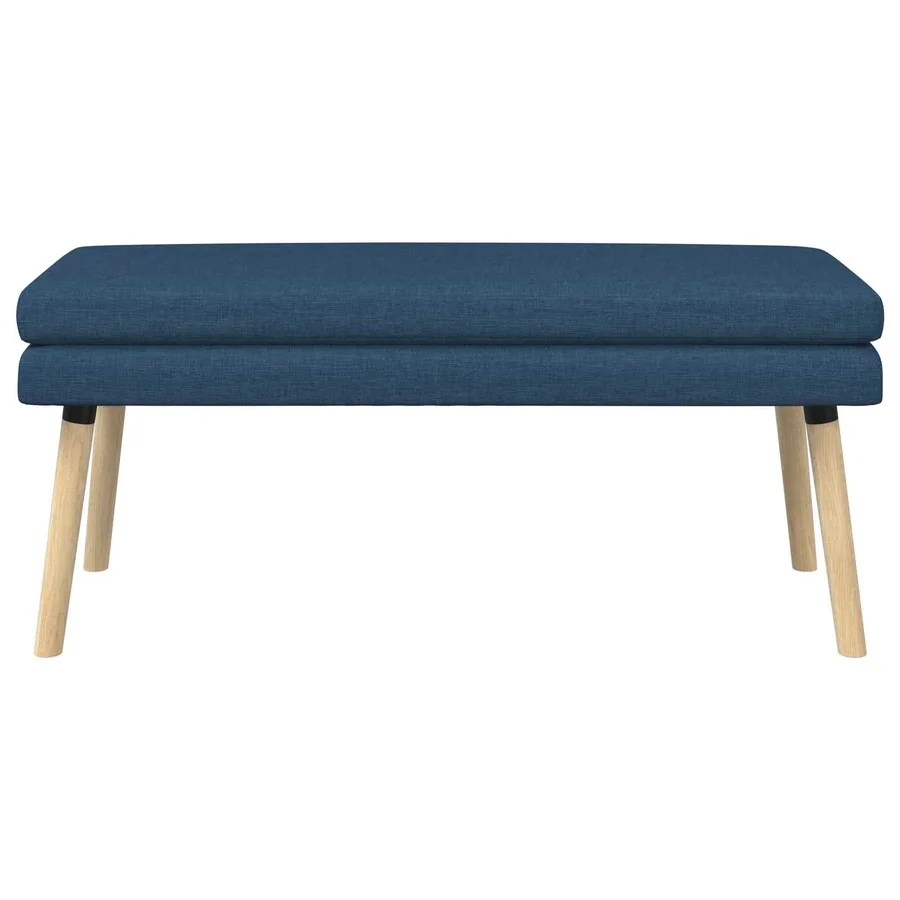 Banc à double couche Bleu 110 x 40 x 47 cm Tissu - 5