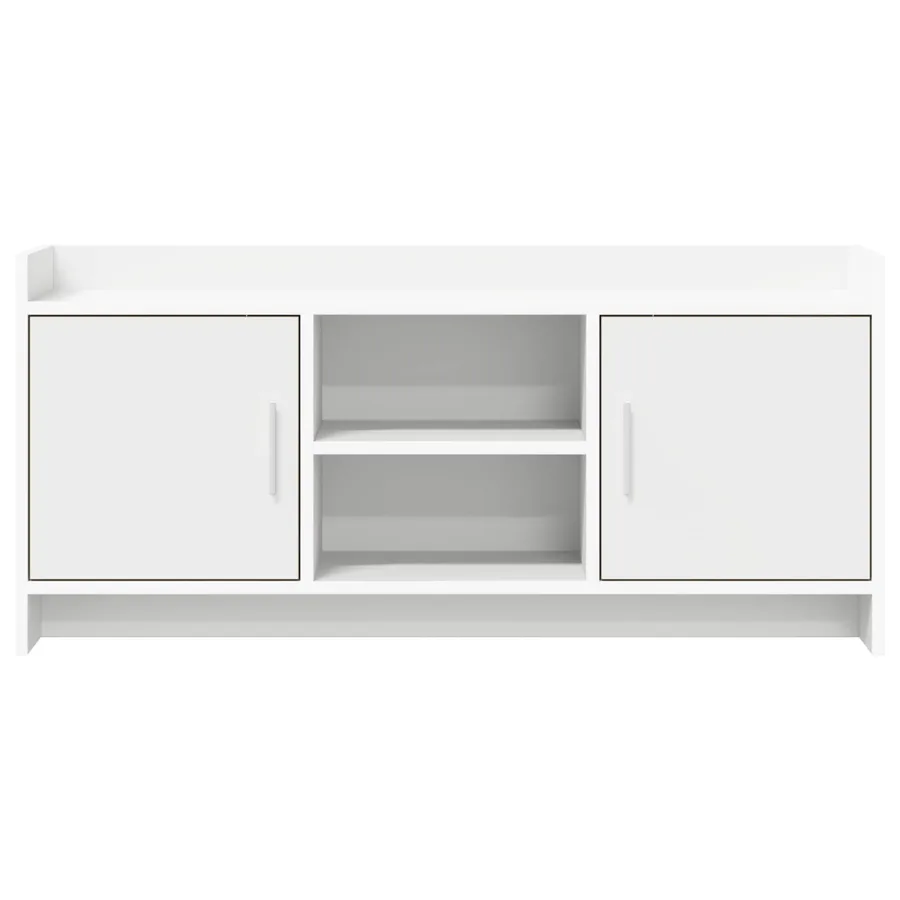 Meuble TV 102 x 33 x 47 cm Blanc Bois d'ingénierie - 5