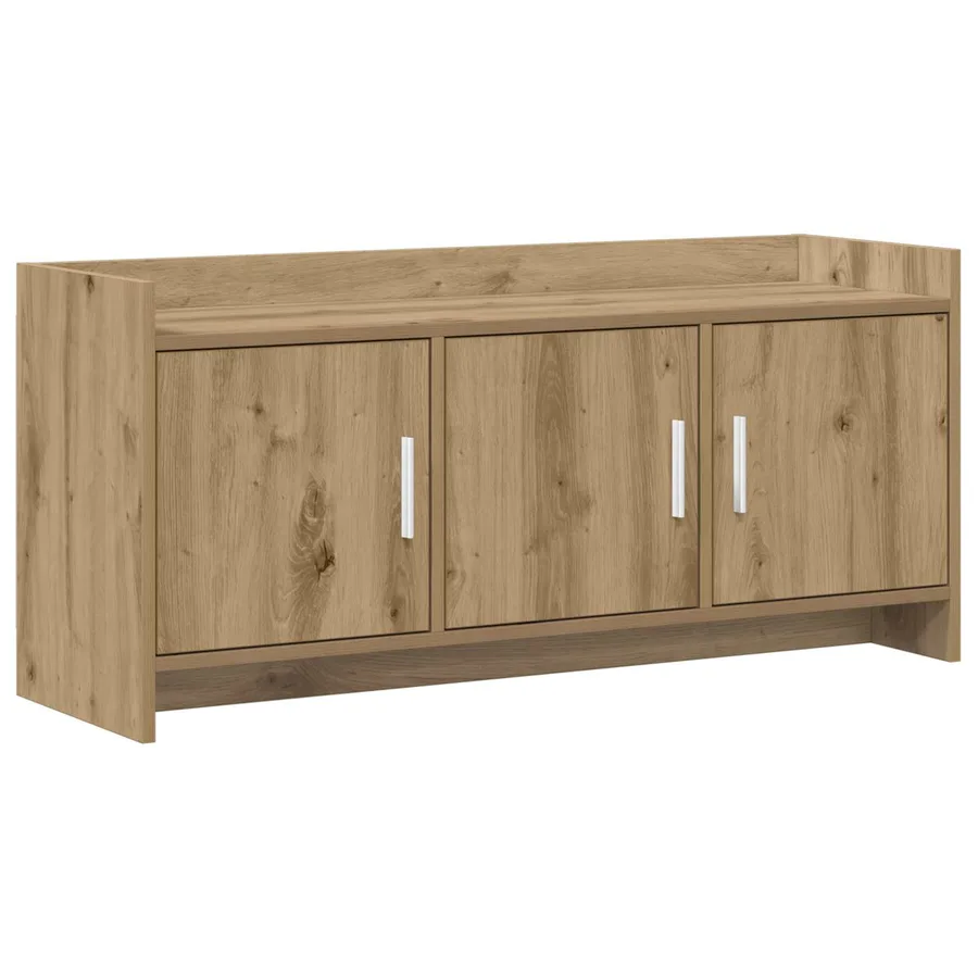 Meuble TV 102 x 33 x 47 cm Chêne artisanal Bois d'ingénierie - 2