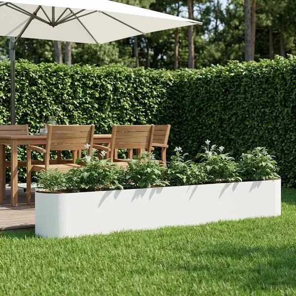 Jardin surélevé Blanc 280 x 40 x 40 cm