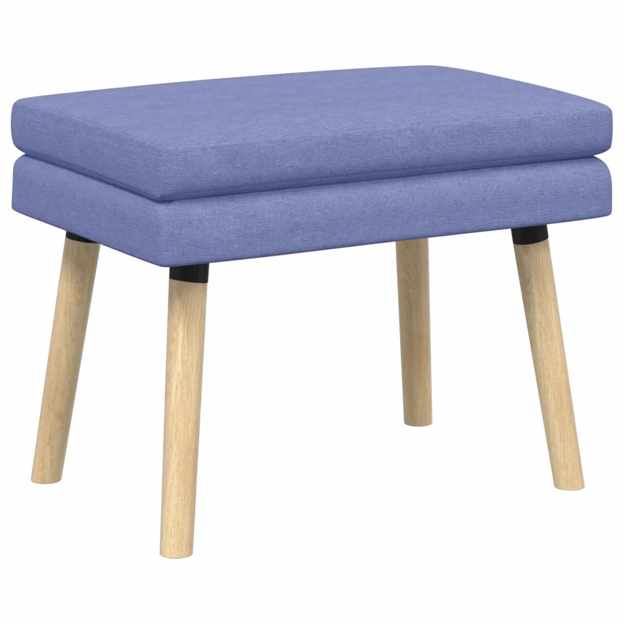 Banc à double couche Bleu denim 60 x 40 x 46 cm Tissu - 2