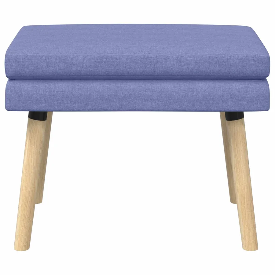 Banc à double couche Bleu denim 60 x 40 x 46 cm Tissu - 5