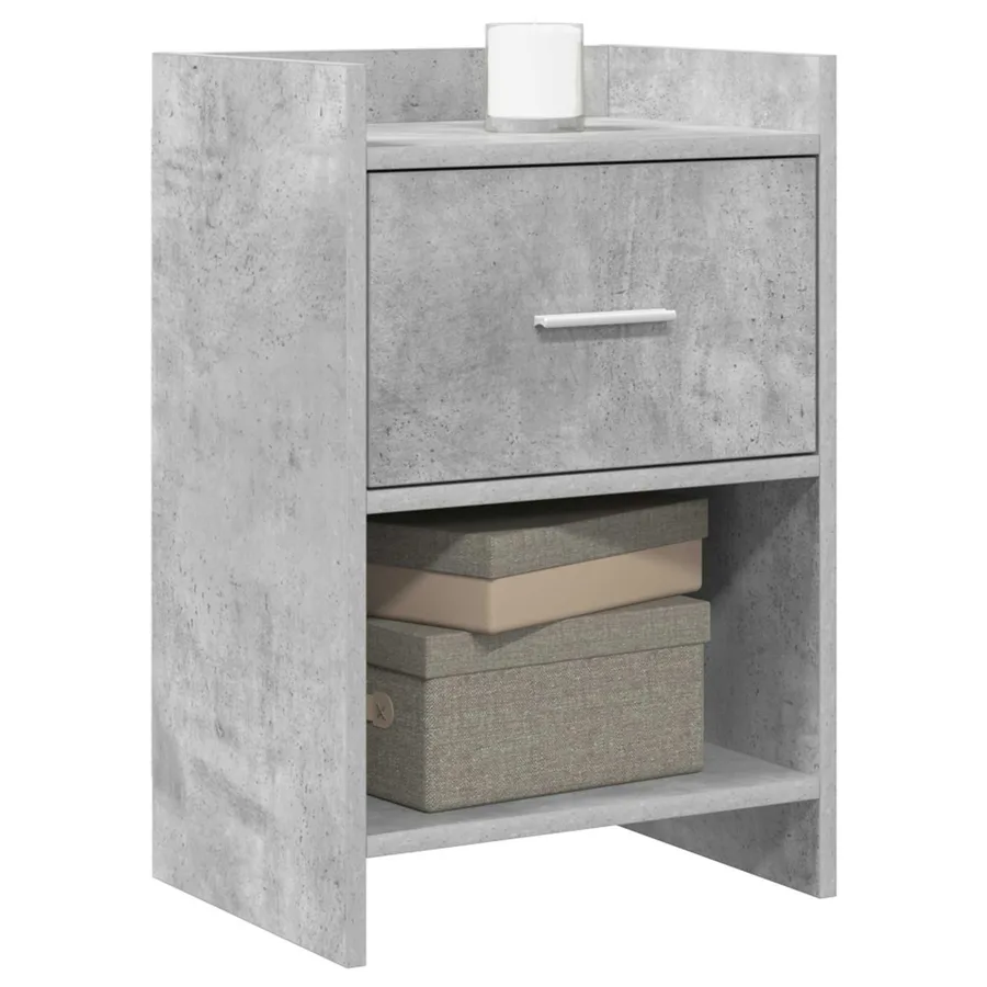 Tables de chevet 2 pcs Gris béton 40 x 30 x 60 cm - 2