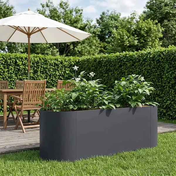 Jardin surélevé Anthracite 120 x 40 x 40 cm