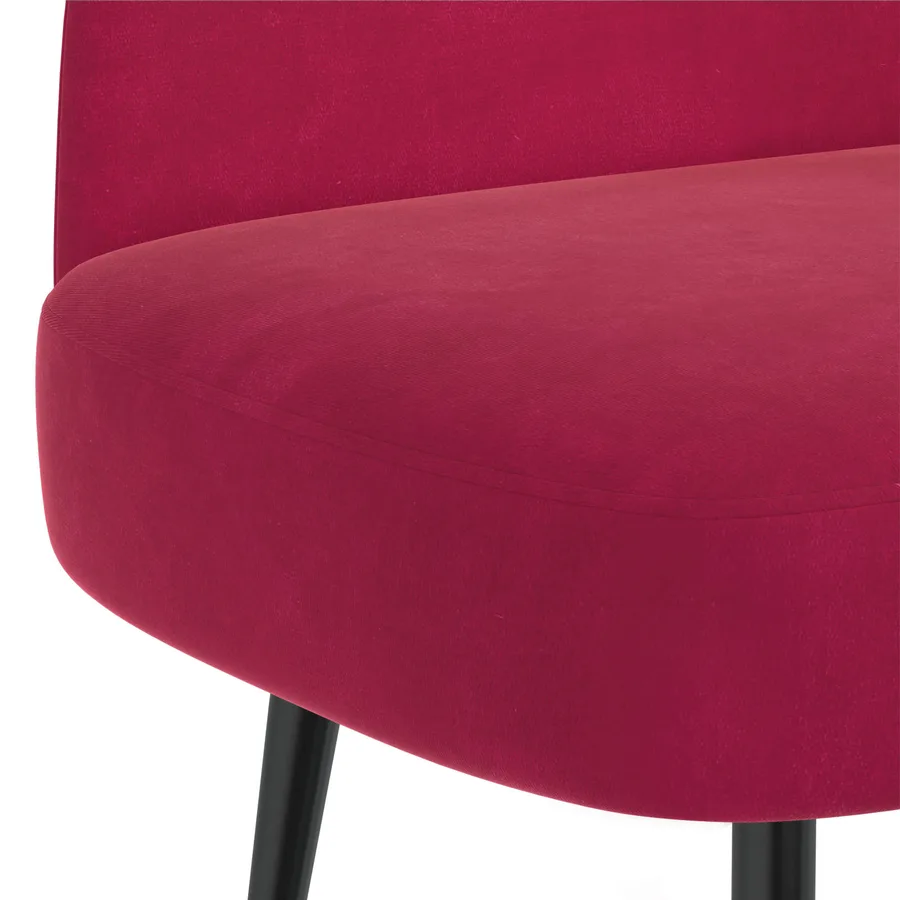 Banc rembourré avec dossier Bordeaux 110 x 60 x 76 cm Velours - 5