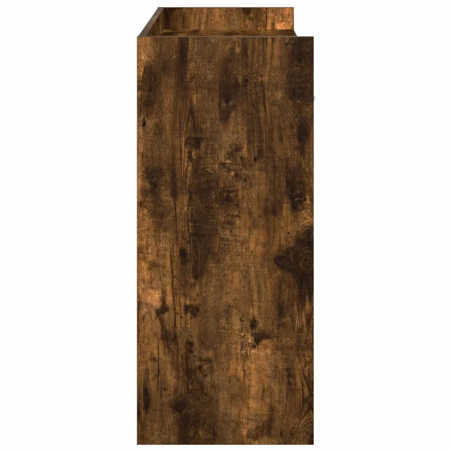 Table console Chêne fumé 90 x 35 x 80 cm Bois d'ingénierie - 6