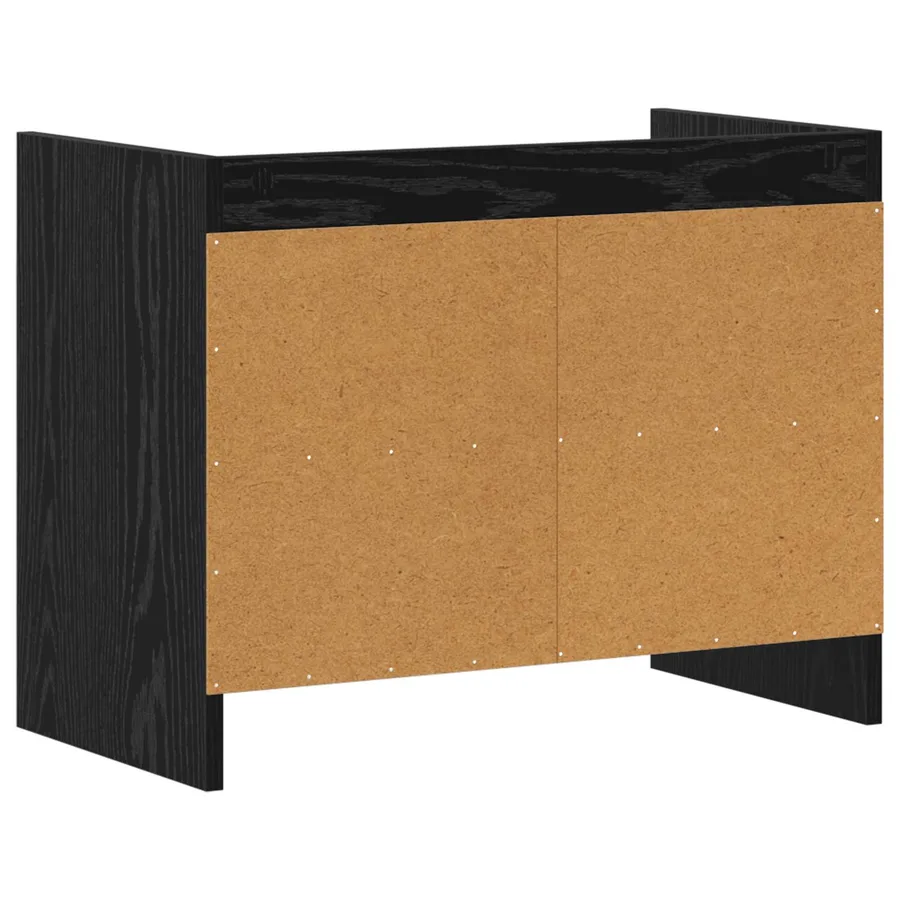 Meuble TV 60 x 33 x 47 cm Chêne noir Bois d'ingénierie - 6