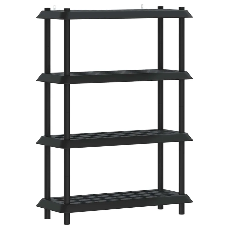 Unité de rangement 4 niveaux 100 x 40 x 136,5 cm PP Anthracite - 2