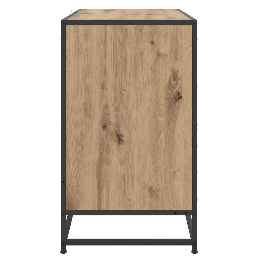 Armoire à tiroirs 3-Tiroir Chêne artisanal 70 x 41 x 70 cm - 6