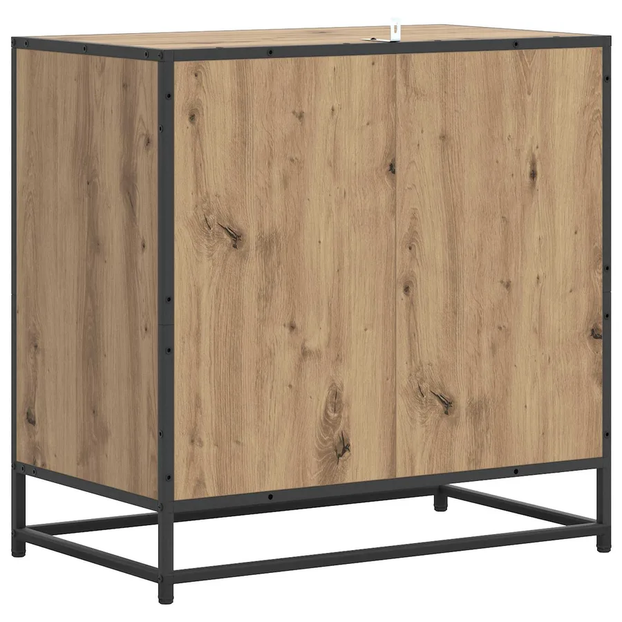 Armoire à tiroirs 3-Tiroir Chêne artisanal 70 x 41 x 70 cm - 7