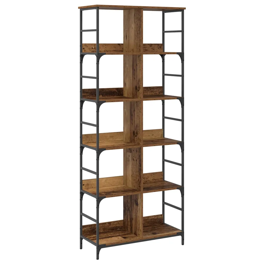 Étagère Bois ancien 78,5 x 33 x 188,5 cm métal PB