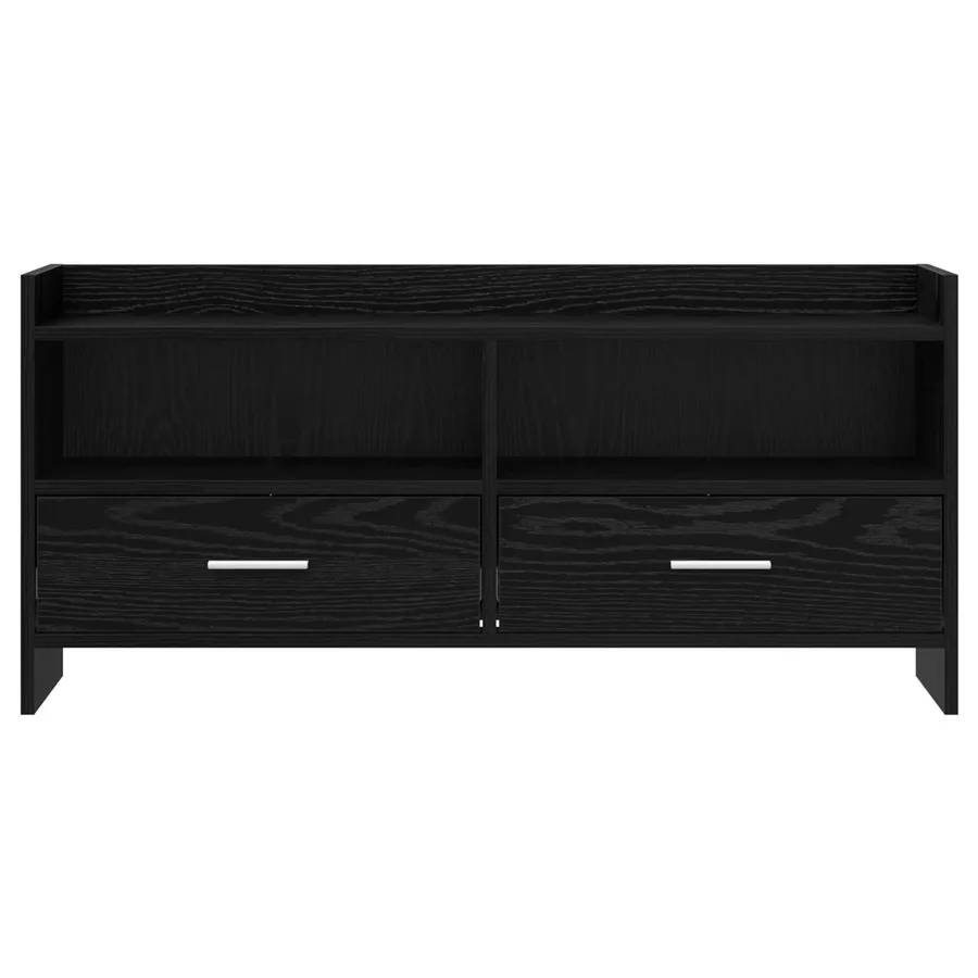 Meuble TV 100 x 33 x 47 cm Chêne noir Bois d'ingénierie - 5