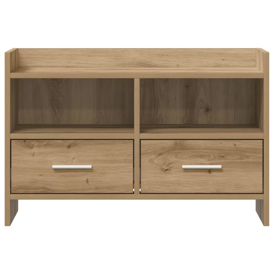 Meuble TV 71,5 x 33 x 47 cm Chêne artisanal Bois d'ingénierie - 5
