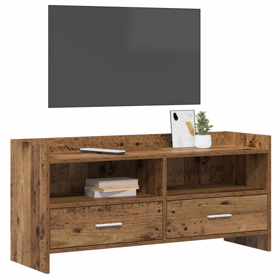 Meuble TV 100 x 33 x 47 cm Bois ancien Bois d'ingénierie - 3