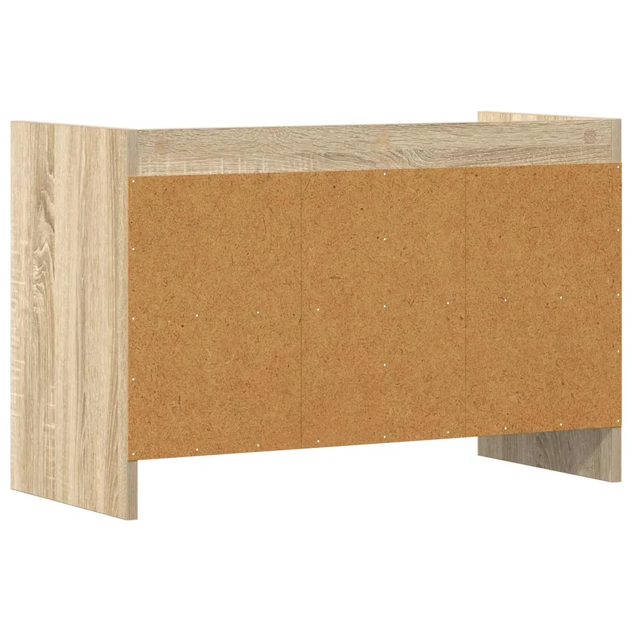 Meuble TV 71,5 x 33 x 47 cm Chêne Sonoma Bois d'ingénierie - 6