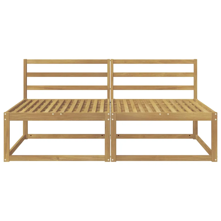 Sofa de milieu extérieur Blanc 158 x 83 x 73 cm - 3