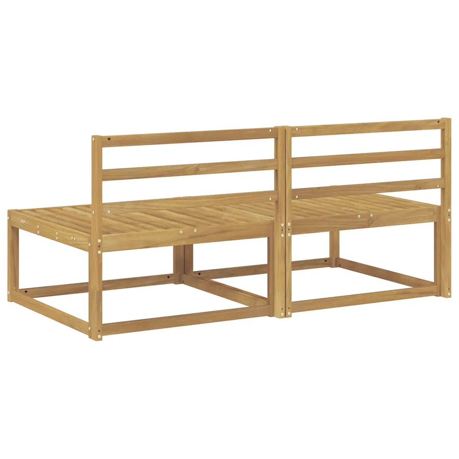 Sofa de milieu extérieur Blanc 158 x 83 x 73 cm - 5