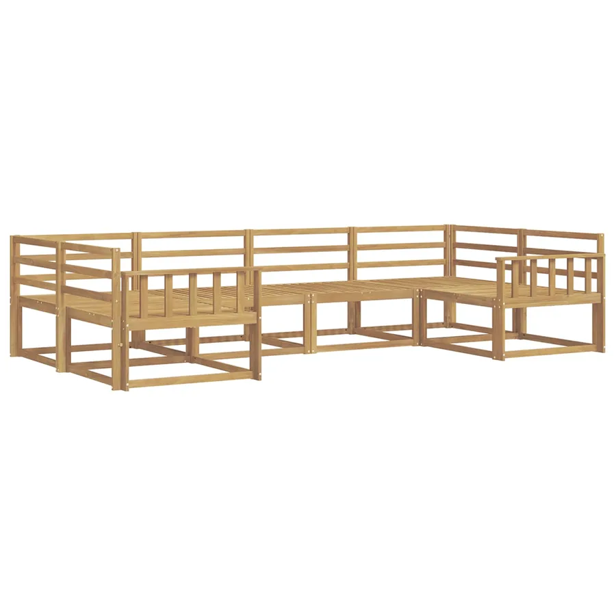 Ensemble de canapés d'extérieur 6 pcs Blanc - 2