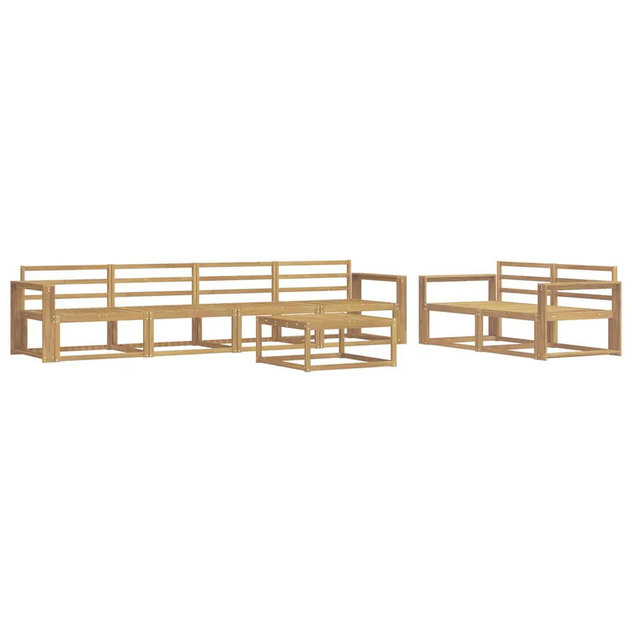 Ensemble de canapés d'extérieur 7 pcs Blanc - 2