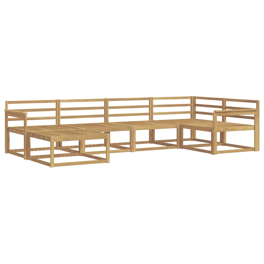 Ensemble de canapés d'extérieur 6 pcs Blanc 327 x 168,5 x 73 cm - 2