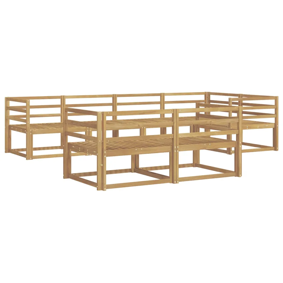 Ensemble de canapés d'extérieur 8 pcs Blanc 325 x 166,5 x 73 cm - 2