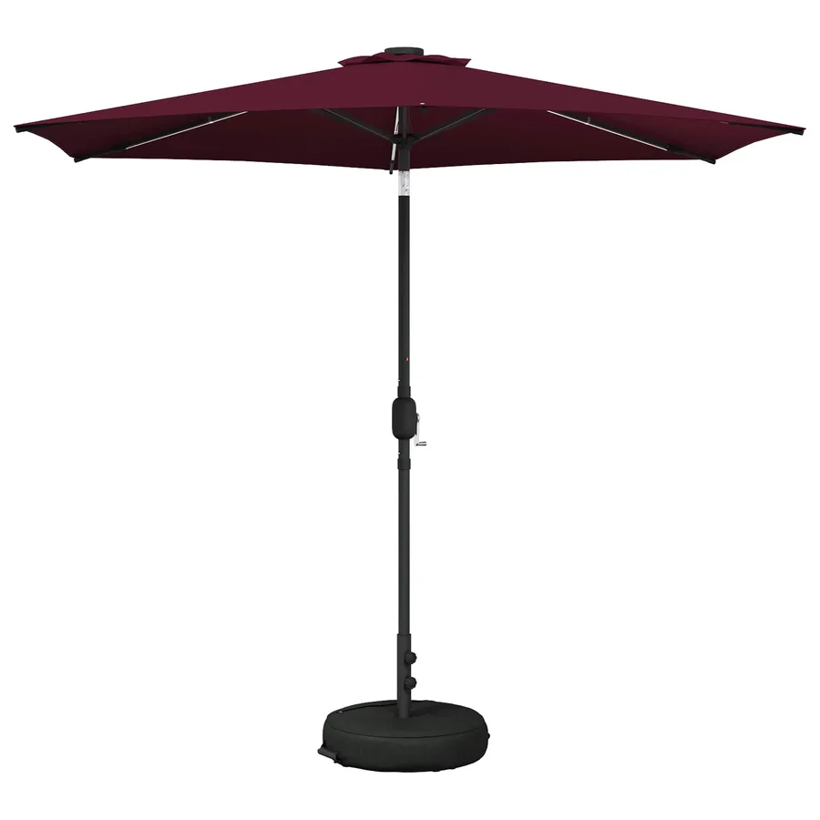 Parasol de jardin avec lumières LED et base 270 x 270 cm - 2