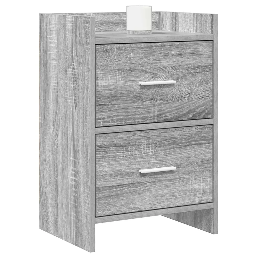 Tables de chevet Sonoma gris 40 x 30 x 60 cm Bois d'ingénierie - 2