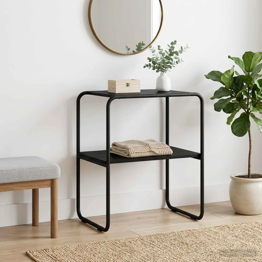 Table console Chêne noir 60 x 42,5 x 70 cm Bois d'ingénierie