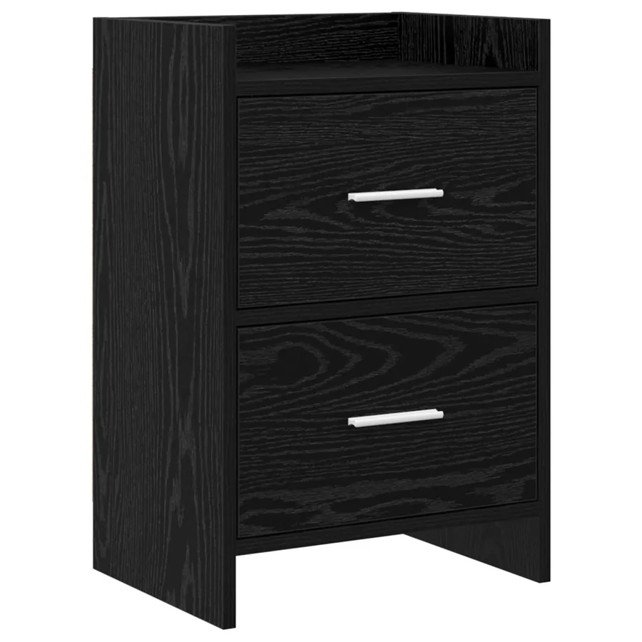 Tables de chevet Chêne noir 40 x 30 x 60 cm Bois d'ingénierie