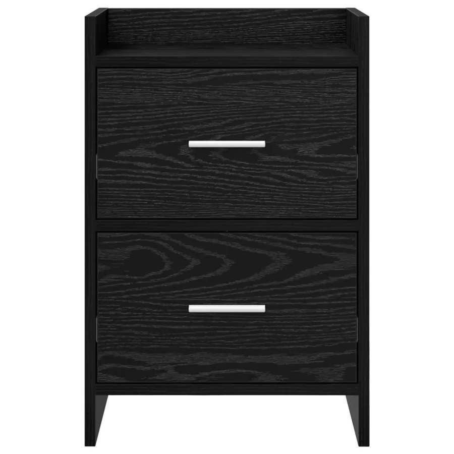 Tables de chevet Chêne noir 40 x 30 x 60 cm Bois d'ingénierie - 4