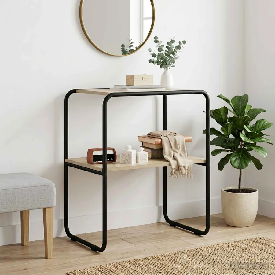 Table console Chêne Sonoma 80 x 42,5 x 70 cm Bois d'ingénierie
