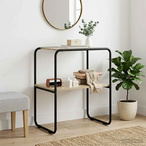 Table console Chêne Sonoma 80 x 42,5 x 70 cm Bois d'ingénierie