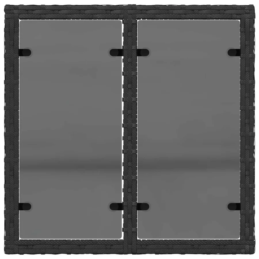 Ensemble de Canapés 6 pcs 4-Nombre de places Noir et Bleu - 6