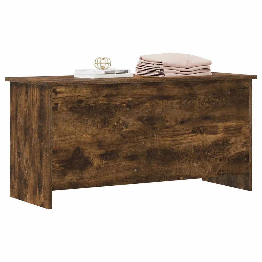 Coffre de rangement avec stockage Chêne fumé 100 x 40 x 50 cm - 3