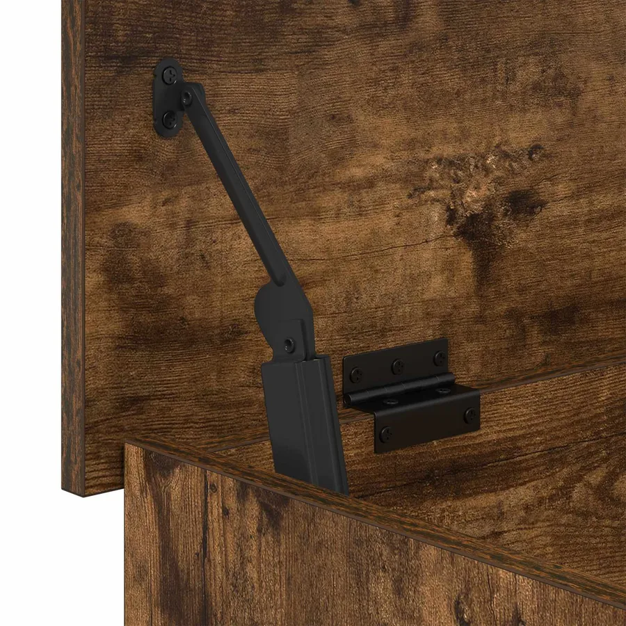 Coffre de rangement avec stockage Chêne fumé 100 x 40 x 50 cm - 8