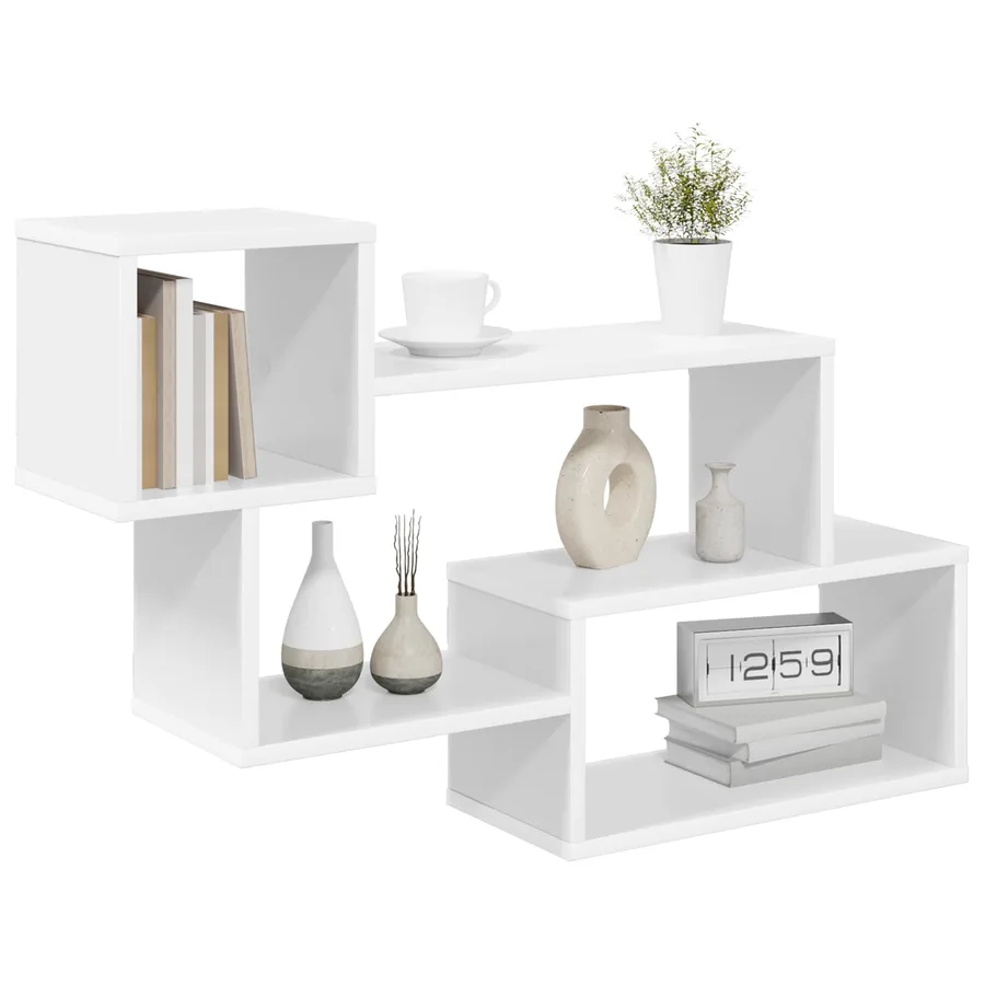 Étagère flottante Montage mural Blanc 87 x 20 x 55 cm - 2