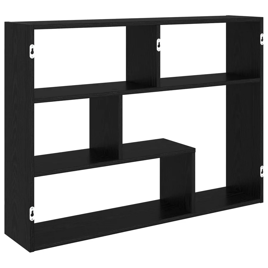 Étagère Murale Montage mural Chêne noir 95 x 20 x 69,5 cm - 5