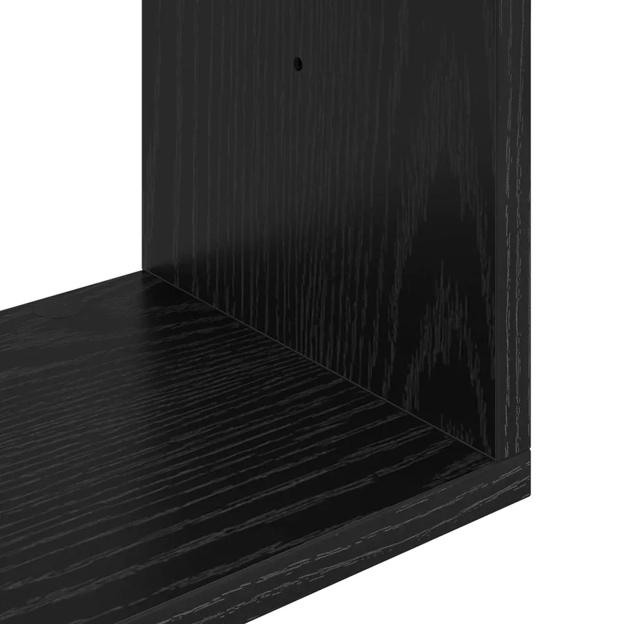 Étagère Murale Montage mural Chêne noir 95 x 20 x 69,5 cm - 6