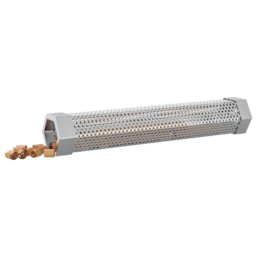 Tube à fumer 2 pcs 5 x 5 x 30 cm Acier Inox 304 Argenté - 3