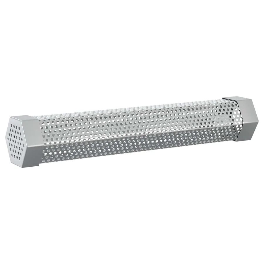 Tube à fumer 2 pcs 5 x 5 x 30 cm Acier Inox 304 Argenté - 5