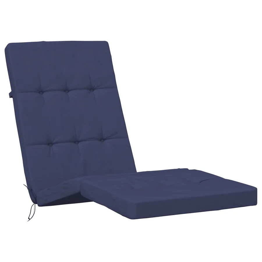 Coussin d'extérieur 2 pcs Bleu marine 180 x 55 x 7 cm Tissu - 5