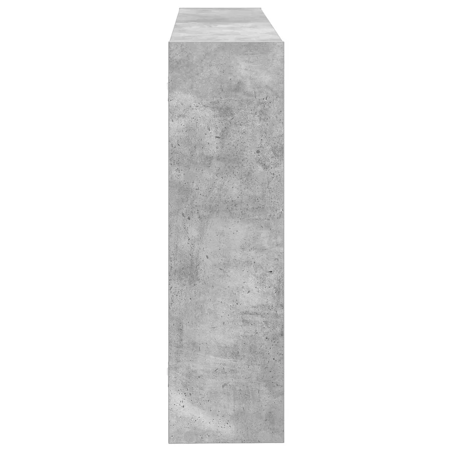 Étagère Murale Montage mural Gris béton 95 x 20 x 69,5 cm - 4