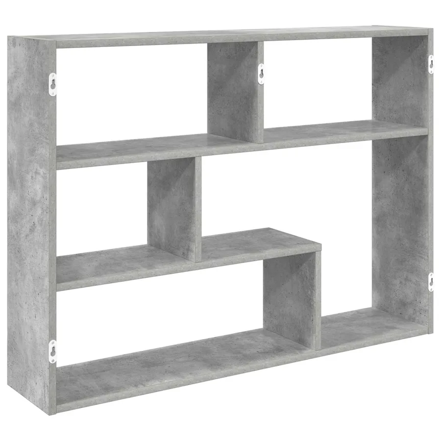 Étagère Murale Montage mural Gris béton 95 x 20 x 69,5 cm - 5